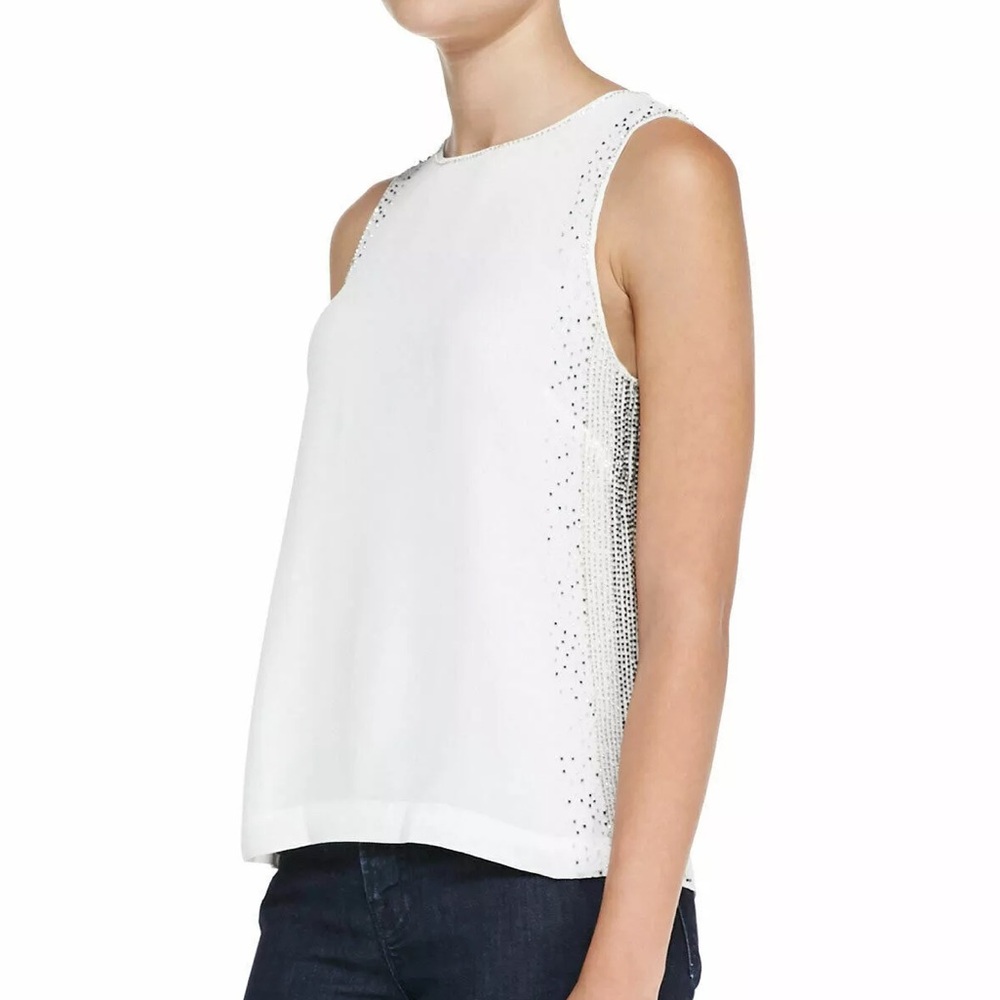 French Connection Glitter Dash Beaded Sleeveless … - image 1